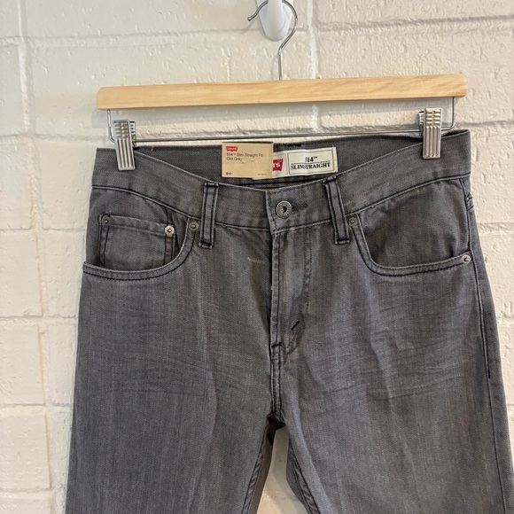 NWT Levi’s 514 slim straight jeans in grey - Picture 3 of 5